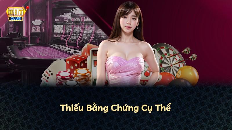 Thiếu Bằng Chứng Cụ Thể